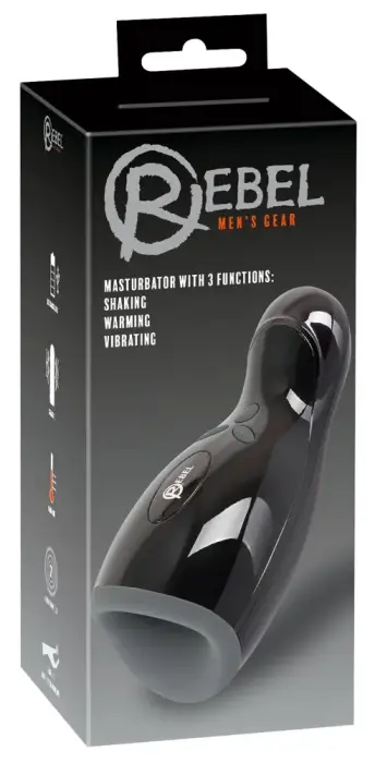 Rebel Masturbator – 20 cm – Black