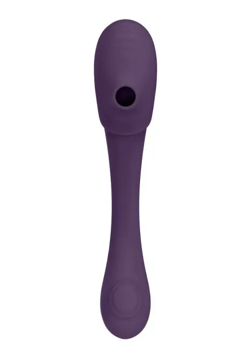 Mirai dubultais pulsējošs un gaisa viļņu elastīgs vibrators – violets Foto 3