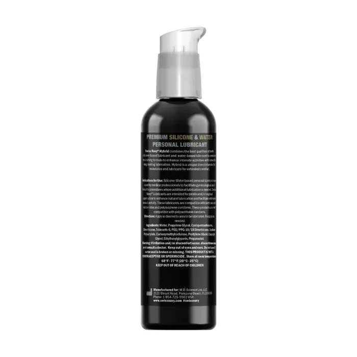 Swiss Navy Hybrid Premium Silicone and Water-Based Lubricant – 59 ml