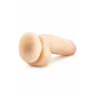 AU NATUREL Fat Boy 7" – dvigubo tankio Sensa Feel lankstus dildo su siurbtuku – smėlio – 17,8 cm — Nuotrauka 4