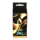 MyLove Toys Jewellery Gold širdies formos analinis kištukas – 7 cm – Mėlynas — Nuotrauka 9