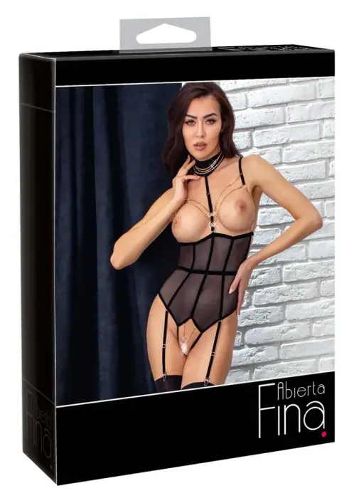 Abierta Fiena Bodysuit – Black – XL
