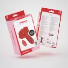 Romeo Thrusting Anal Rose Plug with Remote Control – 14.2 cm – Red — Photo 1