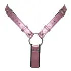 BK String+Dildo 2XL страпон-вибратор – 12 cm – розовый — Фото 6