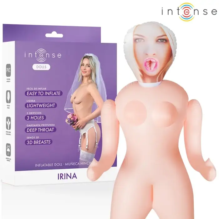 Intense Dolls Irina Inflatable Life-Size Anatomical Doll – 145 cm – PVC