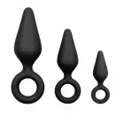 EasyToys Silicone Plug Set – 3 Sizes – Black — Photo 1