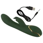 Luksuslik smaragdroheline jänese vibraator – 23 cm (9″) — Foto 12