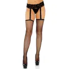 Leg Avenue Fishnet zeķturis ar zeķēm – melns – One Size — Foto 1