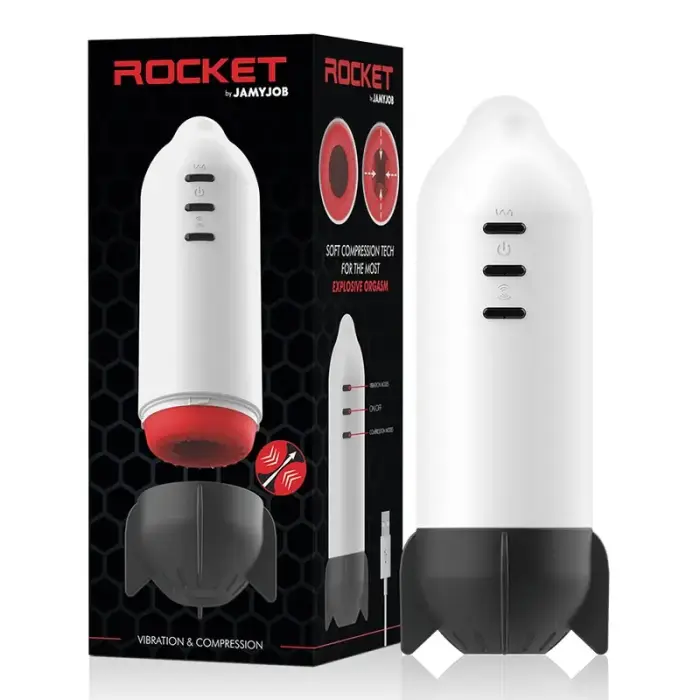 Jamyjob Rocket vibreriv masturbaator – USB laetav
