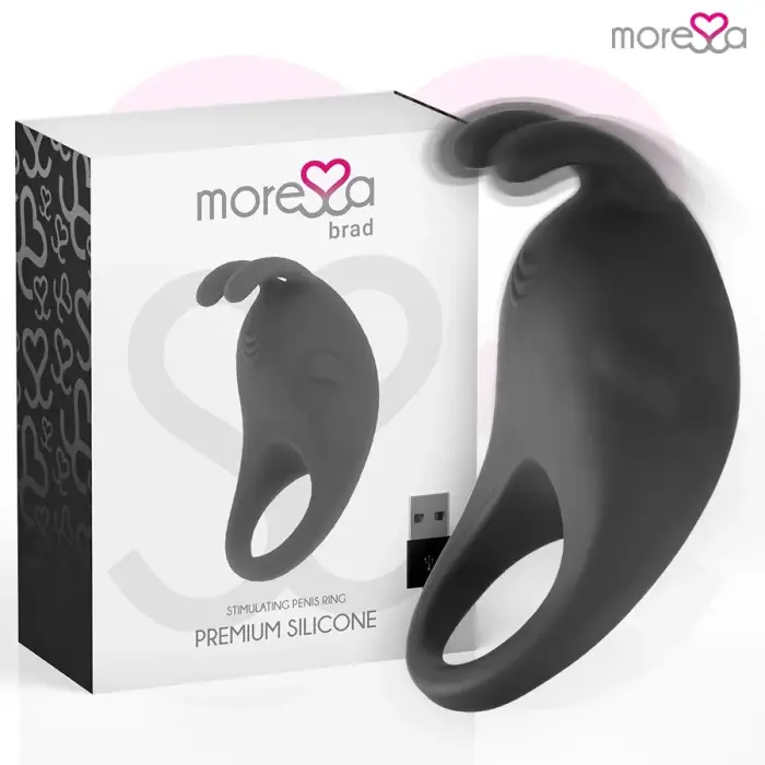 Moressa Brad Vibrating Cock Ring – Black
