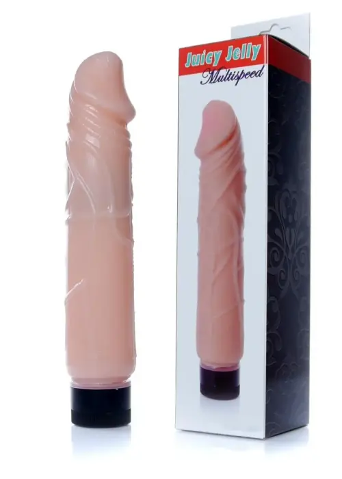 Juicy Jelly daudzātrumu vibrators – 22 cm – ādas krāsa Foto 5