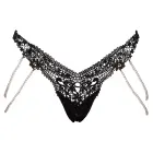 Cottelli Lingerie String with Removable Pearl Chains and Black Lace – S — Photo 5