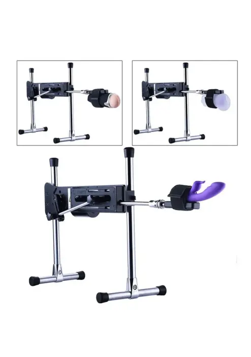 Hismith seksa mašīnas siksnu savienotājs – melns Foto 2