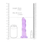 Netikras dildo su siurbtuku – 17 cm (7″) – Violetinė Photo