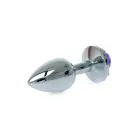 Plug-Jewellery Silver анальная пробка с розой – 7 cm (2.8″) – Фиолетовый — Фото 4