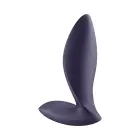 Power Plug – Textured Vibrating Anal Plug with Suction Cup – Purple — Photo 2