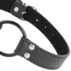 Darkness Adjustable Leather Ring Gag 3.6 cm – Black — Photo 3