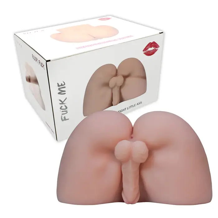 Мужской анальный мастурбатор с имитацией члена – 23+ cm (9″) – телесный