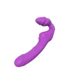 VIBES OF LOVE Double Dipper strap-on vibraator – lilla — Foto 4