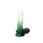 Kiotos Cox Color Дилдо с присоской – 18 cm (7″) – прозрачно-зеленый — Фото 1
