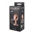 Анальная пробка Diamond Jet Shine S розовое золото – 7.2 см (2.8″) Фото num