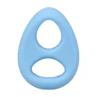 The Code Silicone Cock Ring with Bandana – Light Blue — Photo 4