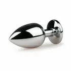 Rimba Aluminium Intimate Plug with Large Crystal – M – Clear — Photo 3