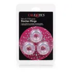 3 Stacker Rings – Clear — Photo 2