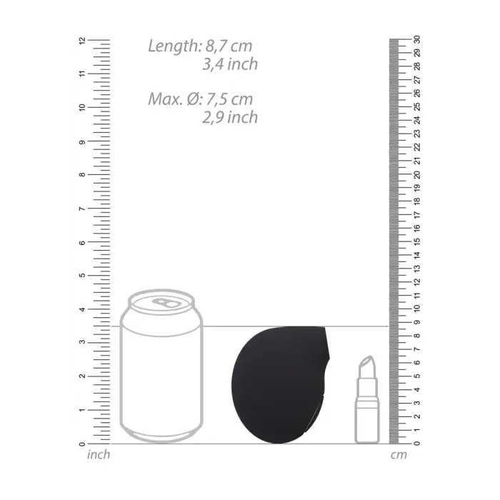 Seductive gaisa pulsa vibrators – melns Foto 8