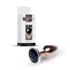 Plug-Jewellery Red Gold Anal Plug – 7 cm (2.8″) – Black — Photo 9