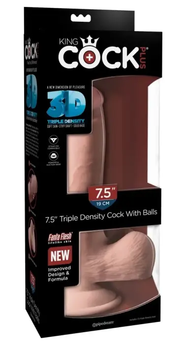 King Cock Plus Triple Density dildo iminapaga – 23 cm (9″) – nahavärv