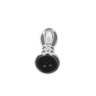 Buttocks by TOYJOY The Slider Vibrating Anal Plug – 8.9 cm (3.5″) – Silver — Photo 3