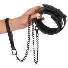 Stylish Padded Collar with Leash – Black — Photo 3