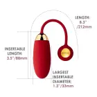 Ella Neo interaktīvais lodes vibrators – 21 cm (8.3″) – rozā — Foto 7