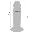TOYJOY Get Real Deluxe storas dildo – 18 cm (7″) – kūno spalva — Nuotrauka 4