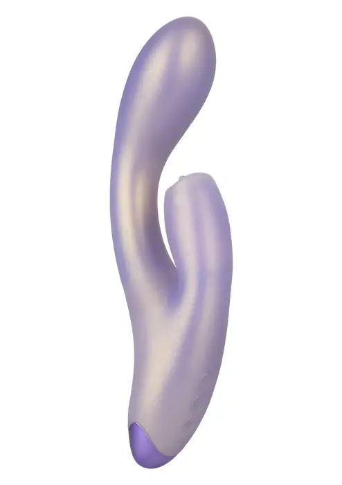G-Love G-Kiss двойной вибратор с мерцающим язычком и гибким стержнем – 18 cm (7″) – фиолетовый