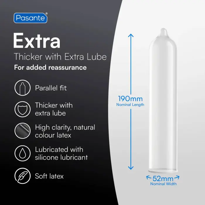Pasante Extra prezervatīvi – 3 gab. Foto 3