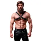 Fetish Submissive Attitude Adjustable Bulldog Chest Harness – Black – One size — Photo 1