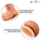 MR INTENSE Bruce L realistlik dildo iminapaga – 23 cm (9″) – nahavärv — Foto 7