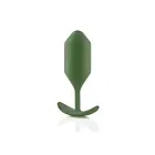 B-Vibe Snug Plug 4 Weighted Anal Plug – 14.5 cm (5.7″) – Green — Photo 4