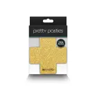 Glitter Cross Pasties (2 pāru iepakojums) – melnas Foto 3