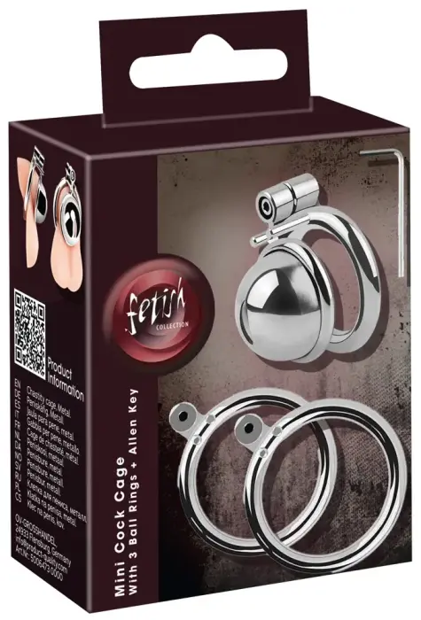 Fetish Collection мини металлическая клетка целомудрия