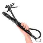 KINK Long Shiny PVC Whip 138 cm – Black — Photo 2