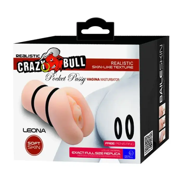 CRAZY BULL - LEONA, Вагинальный мастурбатор