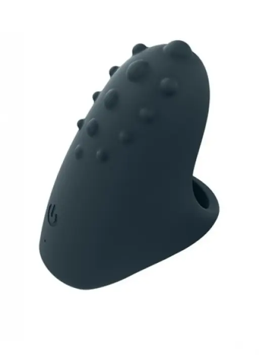 MAGIC FINGER перезаряжаемый пальчиковый вибратор – 5 cm – серый