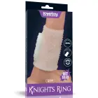 LoveToy Vibrating Drip Knights Ring – white – TPE – C-ring with vibration — Photo 1