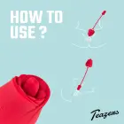 Teazers Rose Dual Vibrator and Clitoral Stimulator – Pink — Photo 5