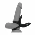 Playboy Just Right Black Dual Silicone Vibrating Ring System — Photo 1