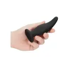Изогнутая анальная пробка – 18 cm (7.1″) – Черная — Фото 6
