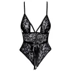 Kissable elegants melns mežģīņu bodijs ar regulējamām lencītēm – L/XL — Foto 4
